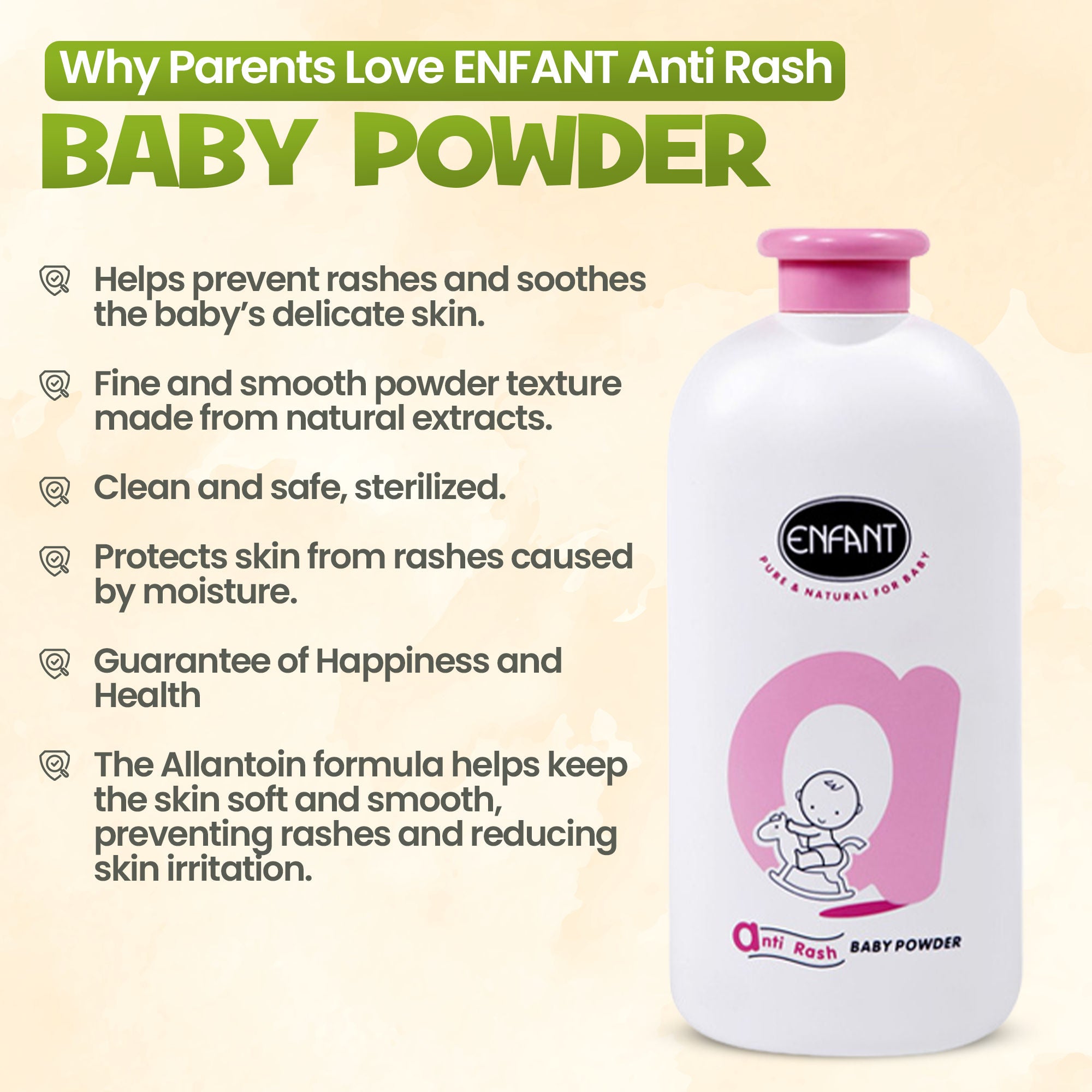 ENFANT Best Baby Powder Anti Rash