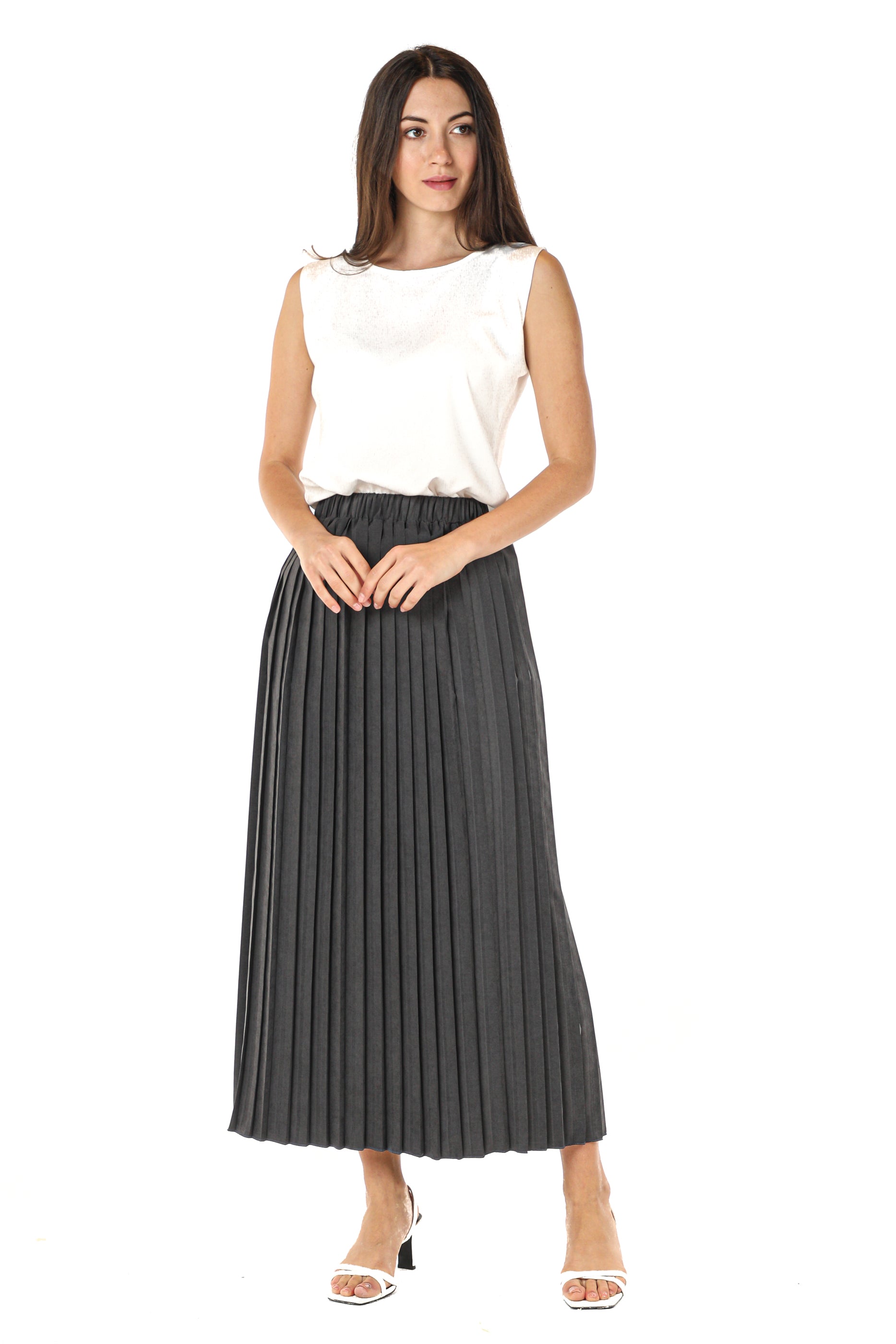 MOiSTREET Black Shamua Pleated Skirt