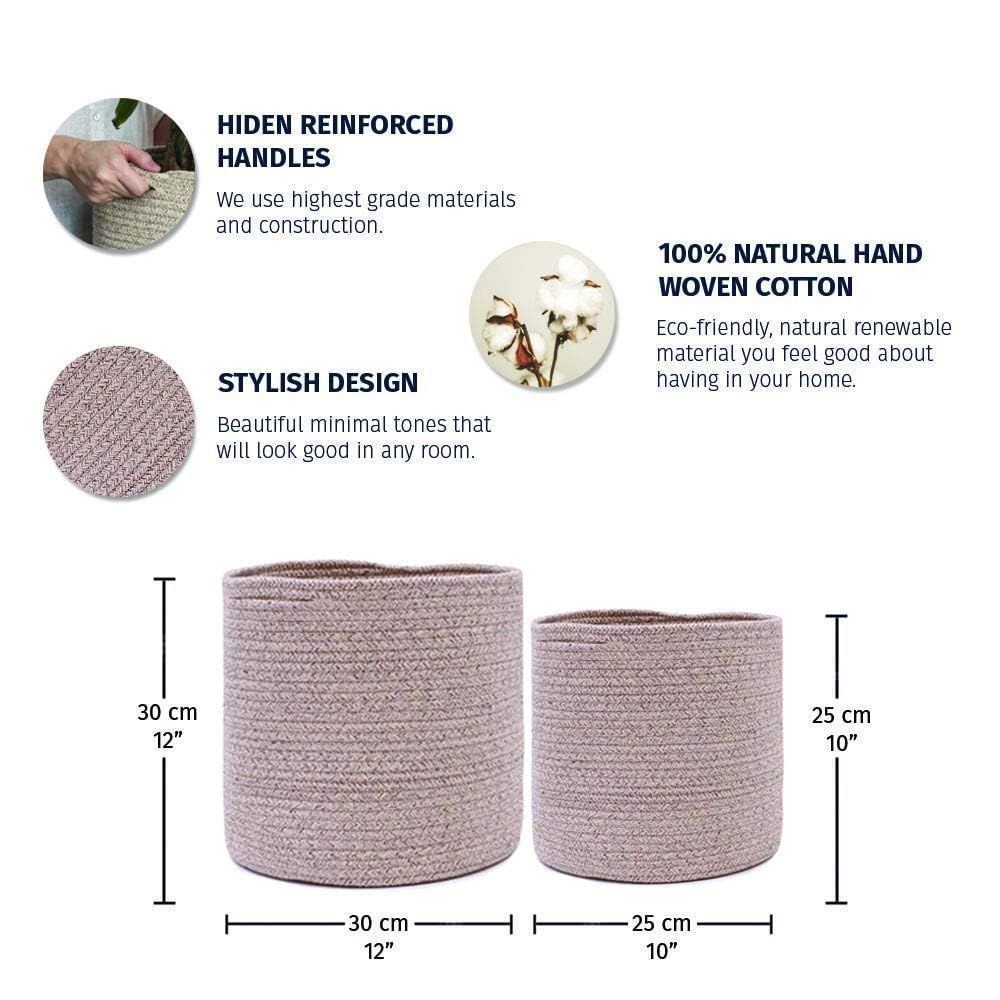 Indoor Woven Round Decorative Plants Cachepot