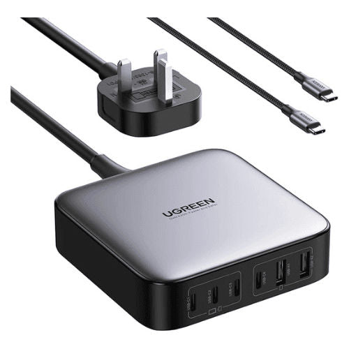 شاحن سريع UGREEN NEXODE 200W USB C gan 6 منافذ