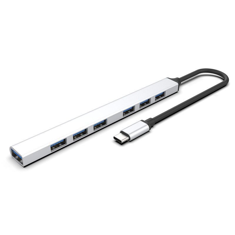 7 Ports Type C Hub USB 3.0 High Speed Splitter Docking Station For PC Laptops