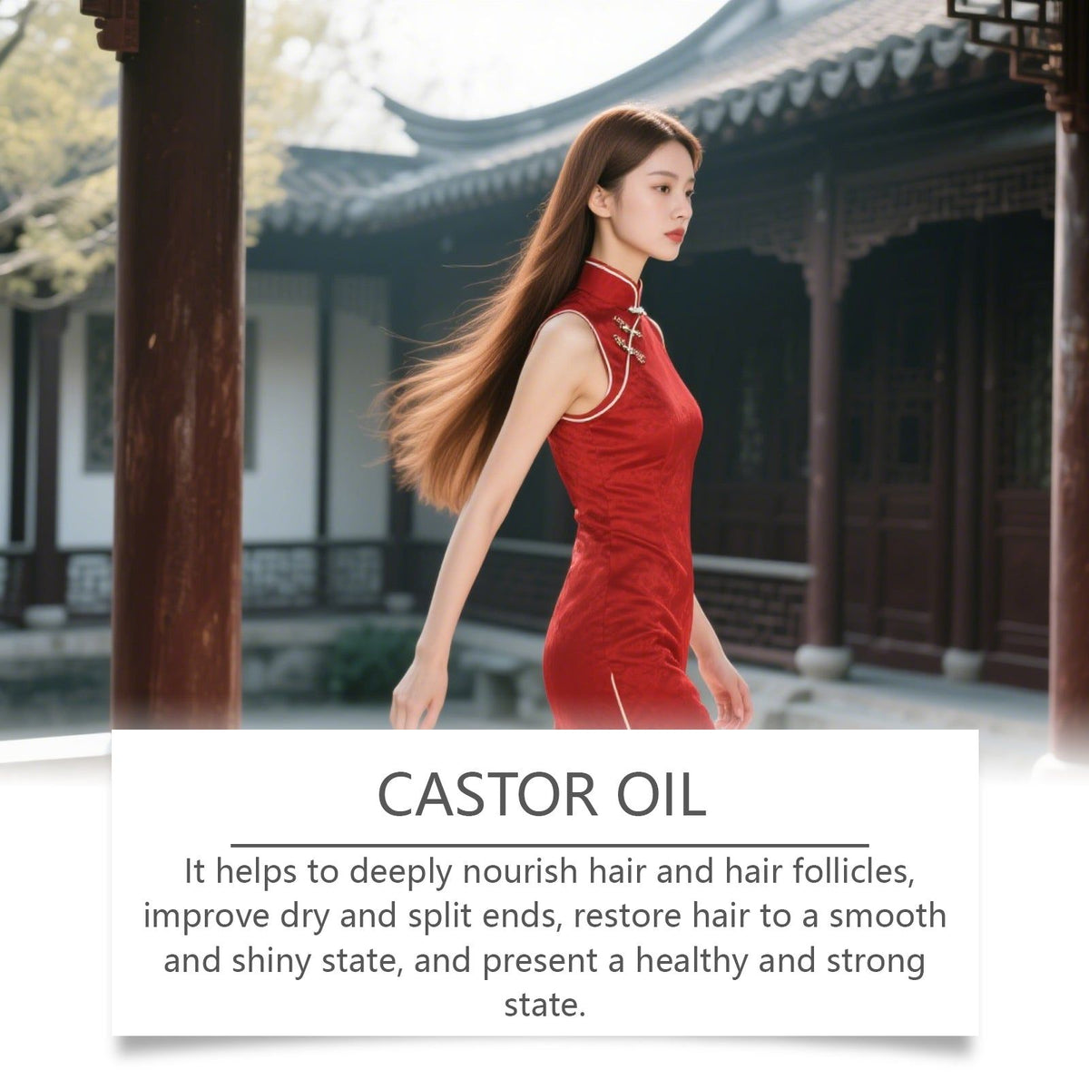 Revitalize Hair Essential Oil for Dry Frizzy Hair, Strengthen & Shine Naturally ,50ml