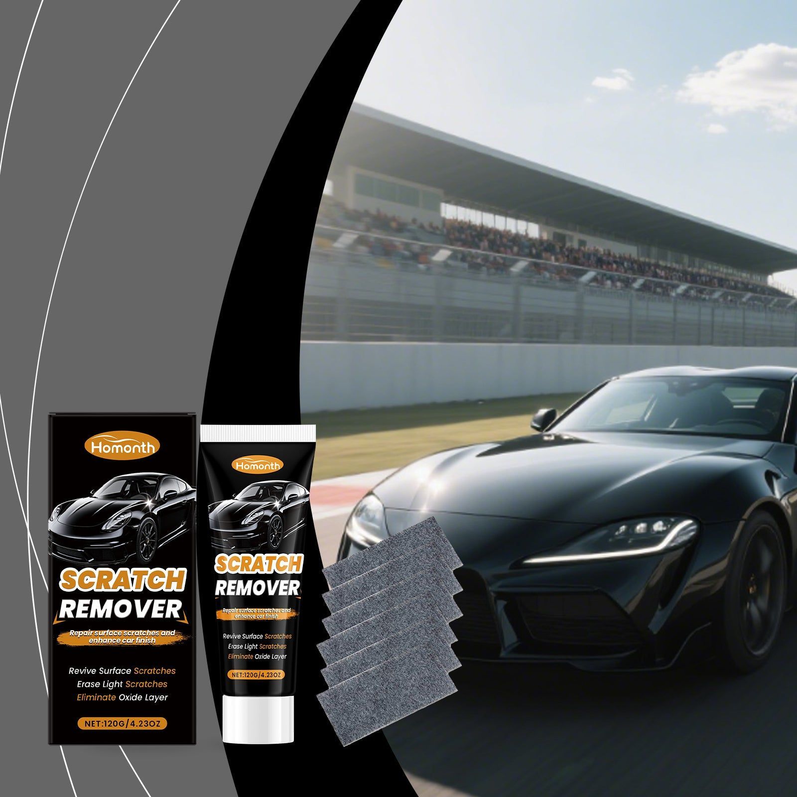 Car Paint Surface Care Kit, Scratch Remover, Gloss Coating, Easy Maintenance ,1 set