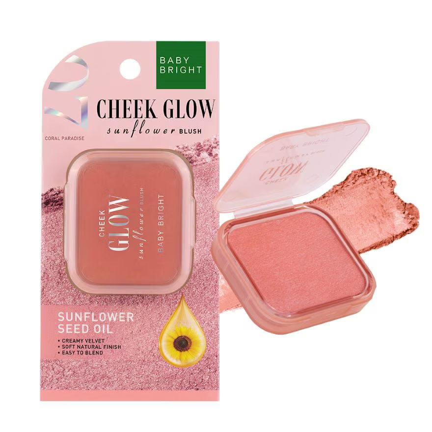 CHEEK GLOW SUNFLOWER BLUSH 5.2G BABY BRIGHT (M) 07 CORAL PARADISE
