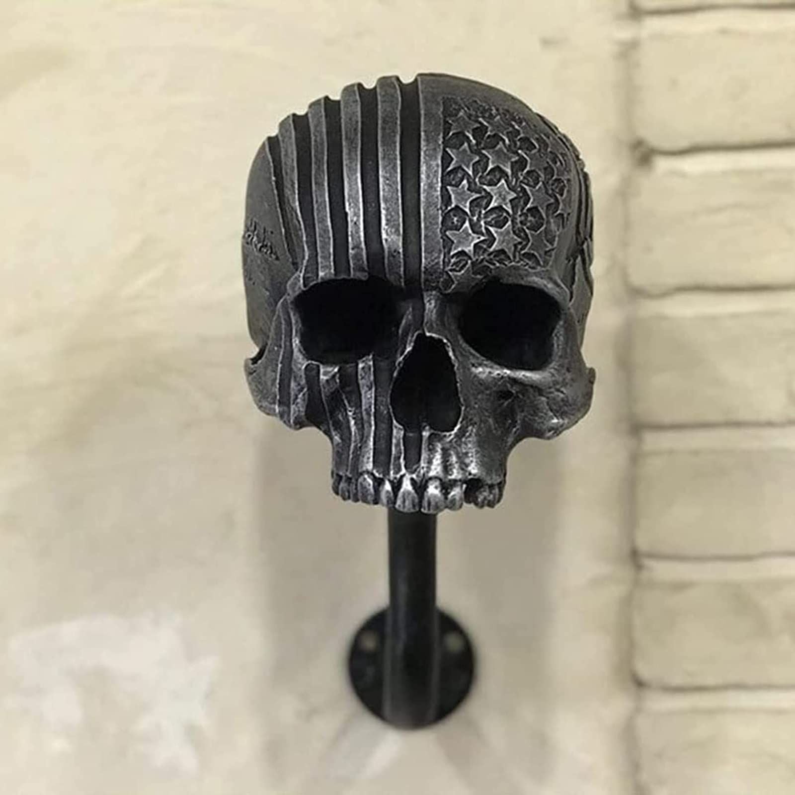 Motorcycle Skull Helmet Holder Skull Shape Helmet Holder Wall Decoration
