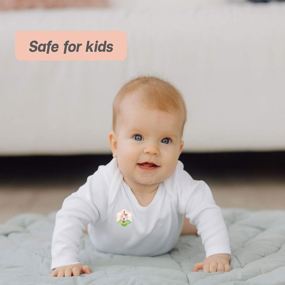 ملصق البصل «Happy Noz» بزيت القرنفل: مضاد للتلوث ومزيل للسموم، 100% عضوي، سريع المفعول، حماية لمدة 12 ساعة، 6 أكياس