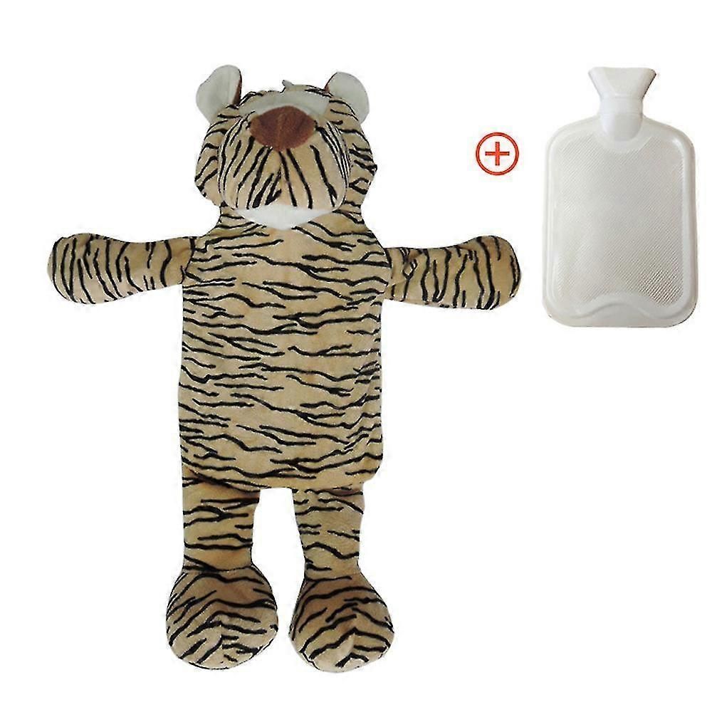 Premium Classic Rubber Hot Or Cold Water Bottle With Cute Stuffed Animal Cover