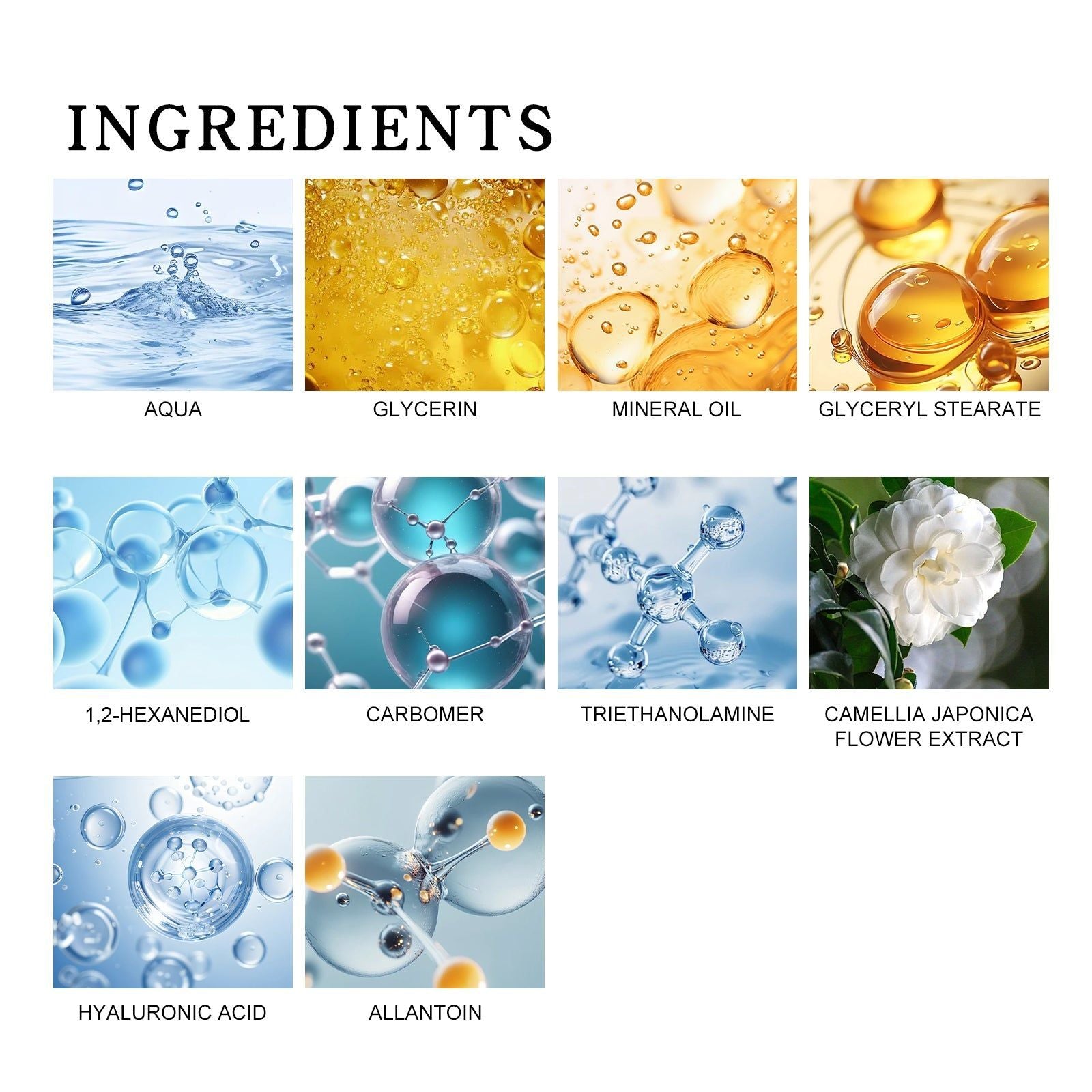 Camellia Anti-Aging Face Cream, Firming and Moisturizing, Brightening, Smoothing ,50g
