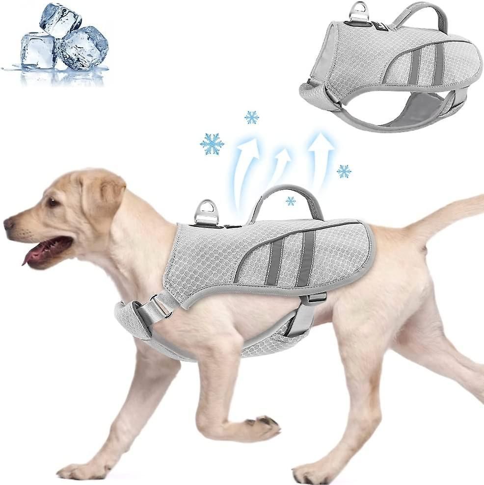 Dog Cooling Vest,lightweight Breathable Reflective Pet Jacket Instant Cooling Vest Harness For Large Medium Small Dogs