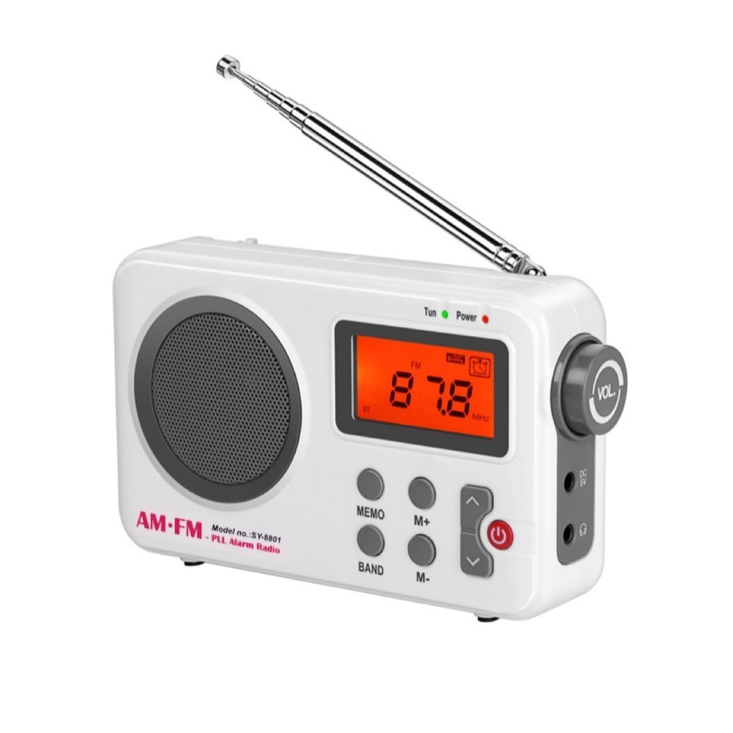Portable Radio Retro Stereo Radio LCD Screen Shortwave Radio Classic Style Radio