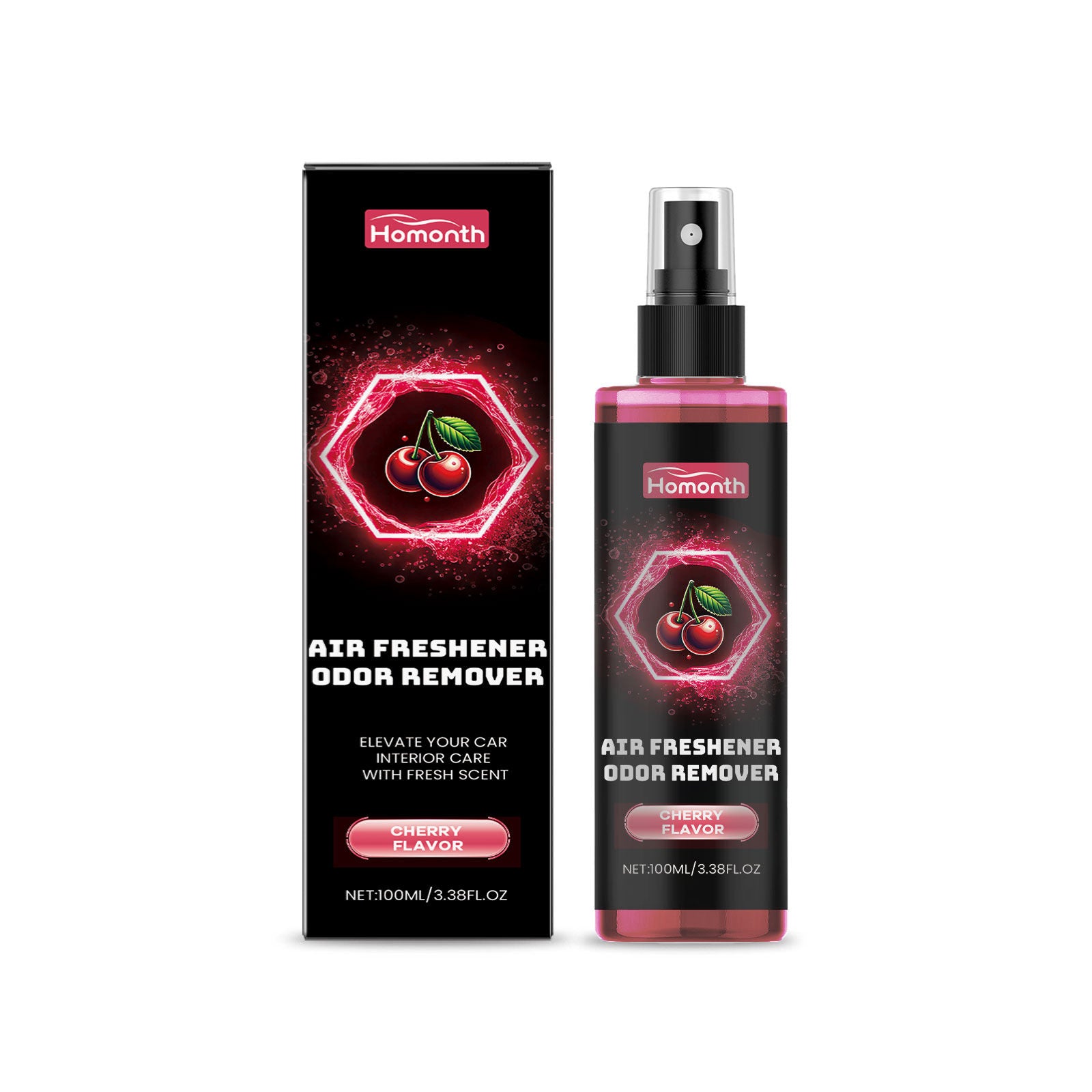 Cherry Car Air Freshener, Fresh Air Deodorizer, Long-lasting Car Fragrance ,100ml