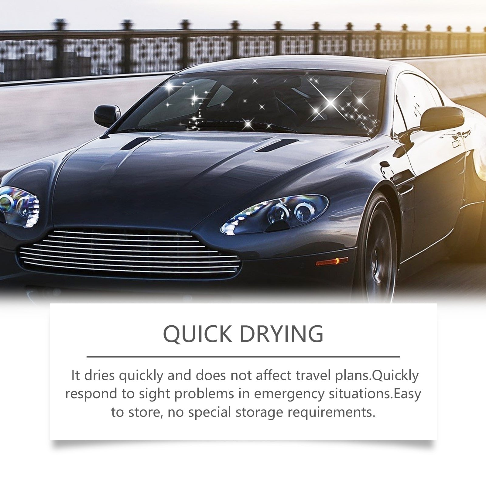 Automotive Glass Cleaning and Decontamination Oil Film, Crystal Coating, Easy Polish ,120ml