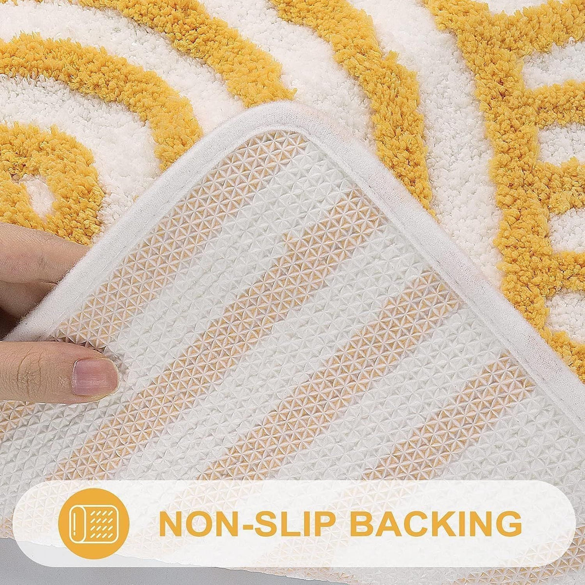 AIESY® Beautiful Machine Washable Sunrise Soft Bath Mats