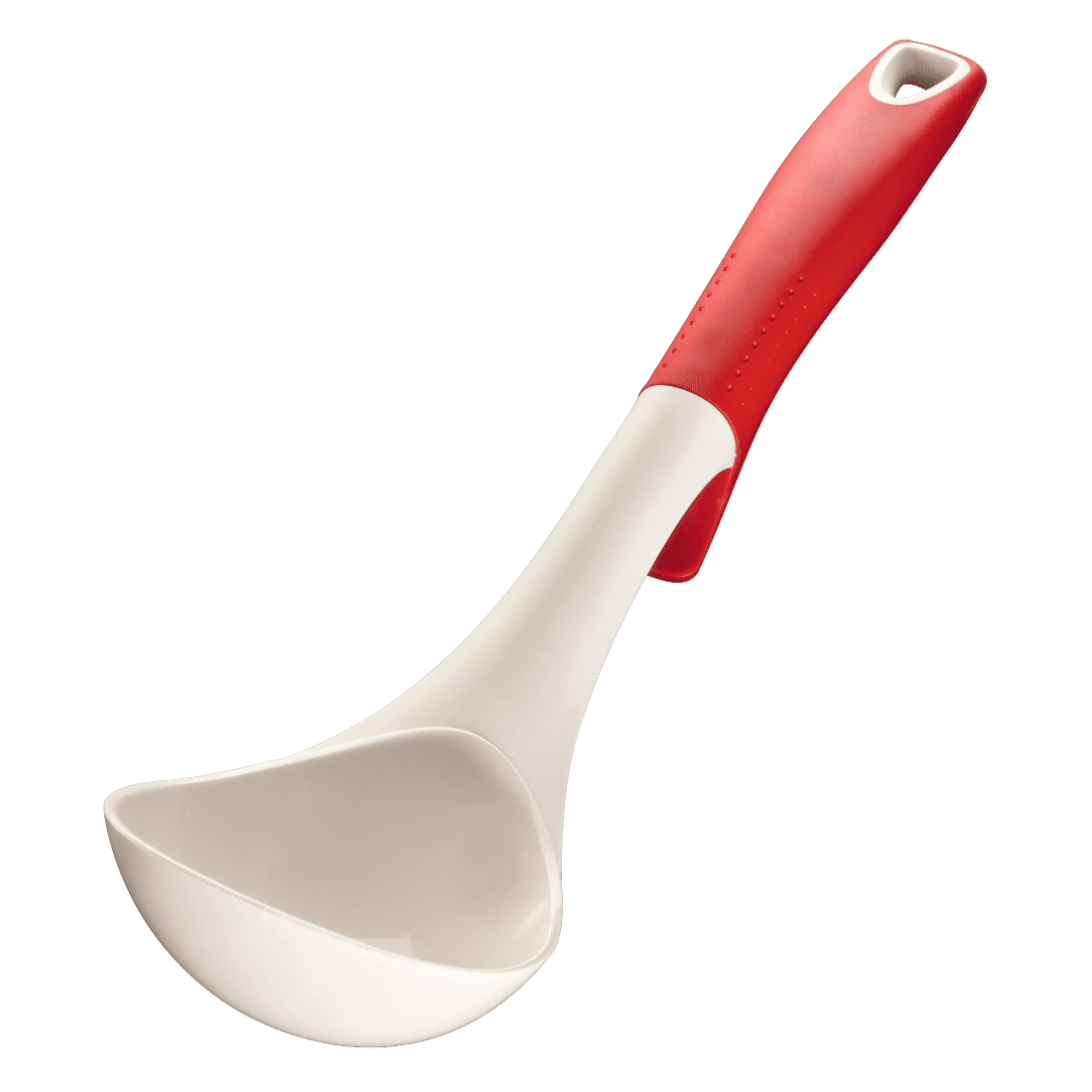 XAVAX 111577 Nylon Kitchen Tool Set, incl. rotating rack, 6 pcs., red/white