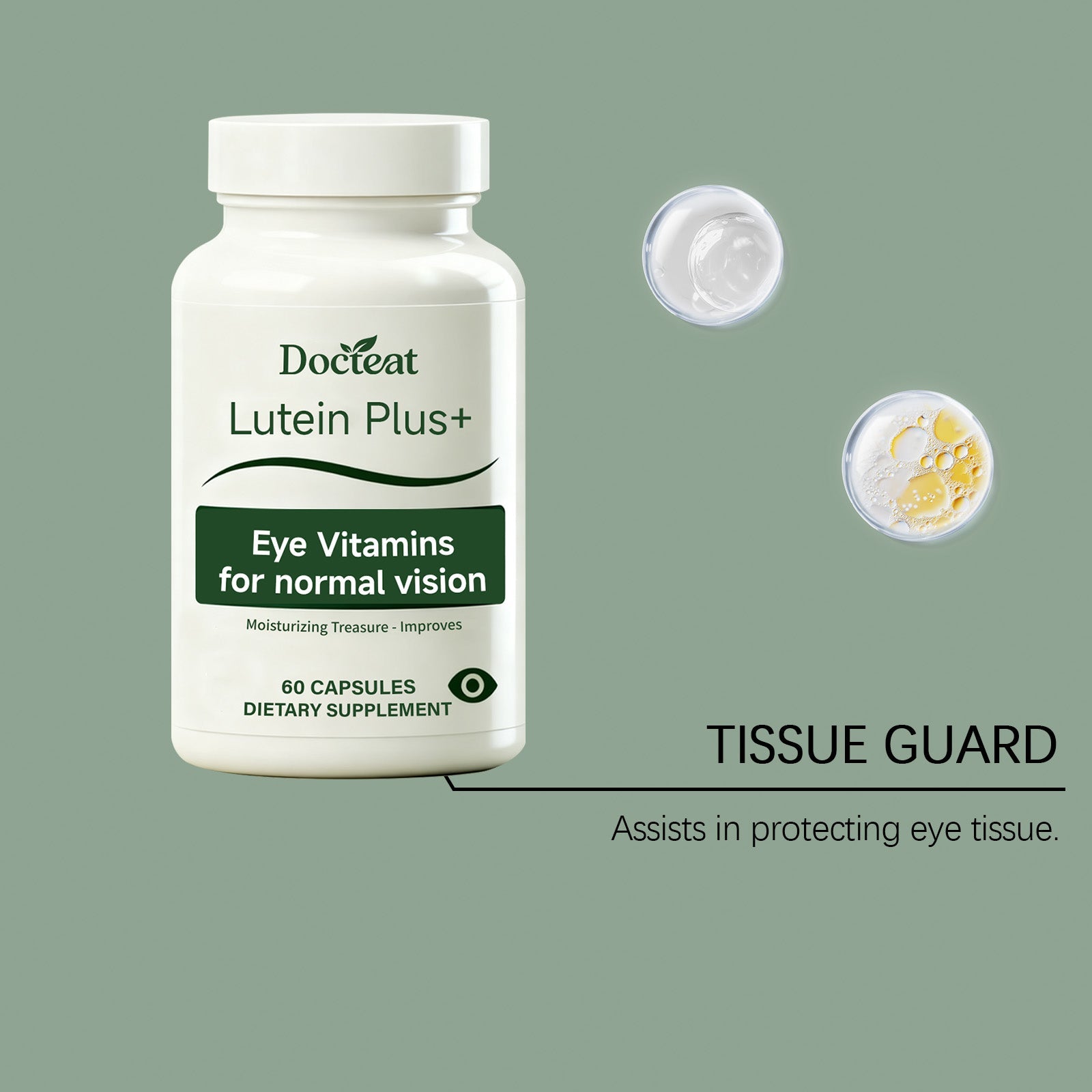 Bright Vision Lutein Eye Care Capsules, Supports Eye Health, Relieves Fatigue, Dry Eyes ,60 capsules