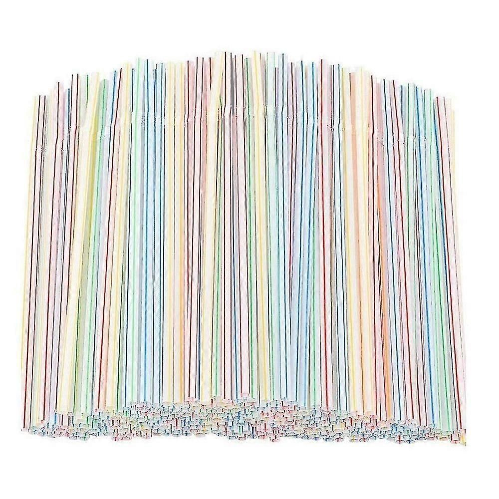 Flexible Plastic Drinking Straws for Home Bar Parties