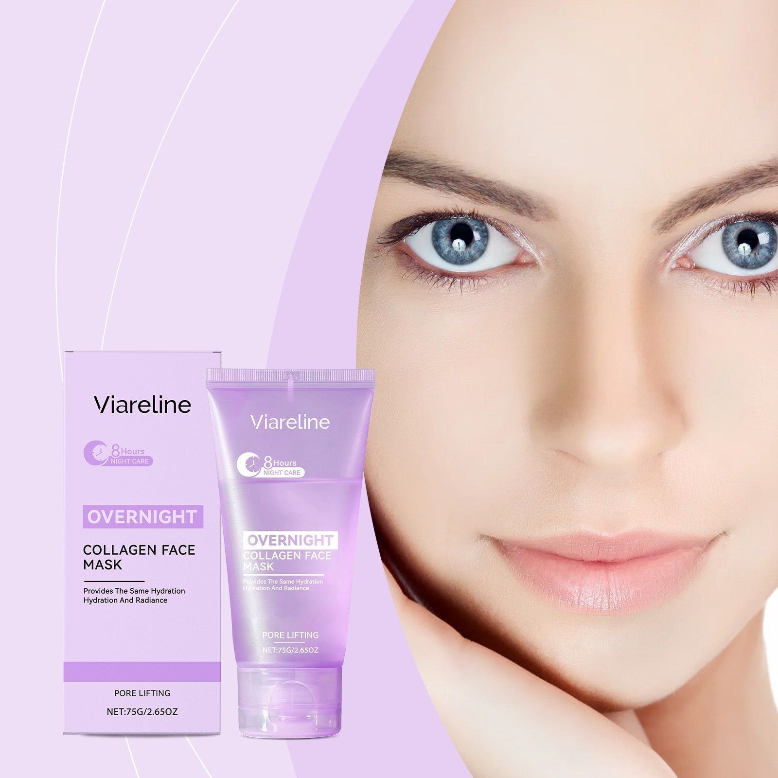 Collagen Facial Care Mask, Deep Hydration, Anti-Aging, Moisturizing Peel ,75g