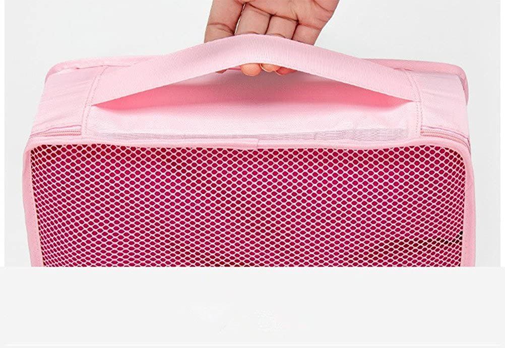 6 Pack Travel Storage Bags Waterproof Clothes Packing Cube Luggage Organizer Pouch