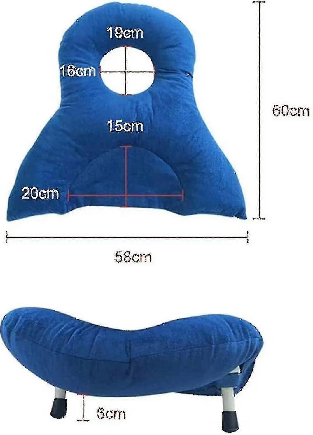 Face Down Recovery Pillow With Adjustable Cervical Support