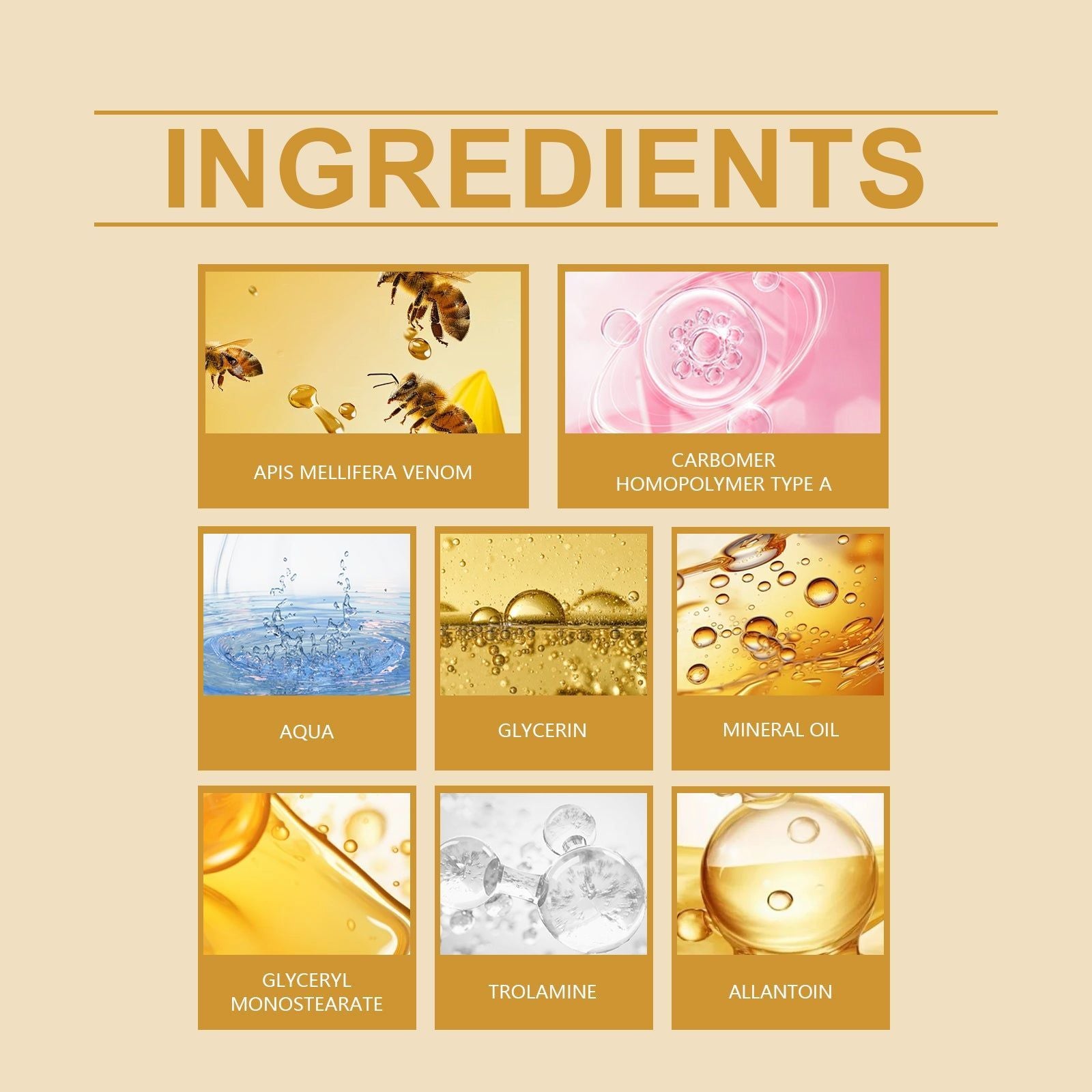 Bee Venom Nail Care Cream, Strengthen and Nourish Nails, Fungal Protection ,20g