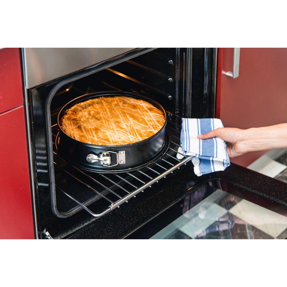 XAVAX 111395 Oven Grid, 39 x 35 cm, extendable up to 65 cm, incl. extension