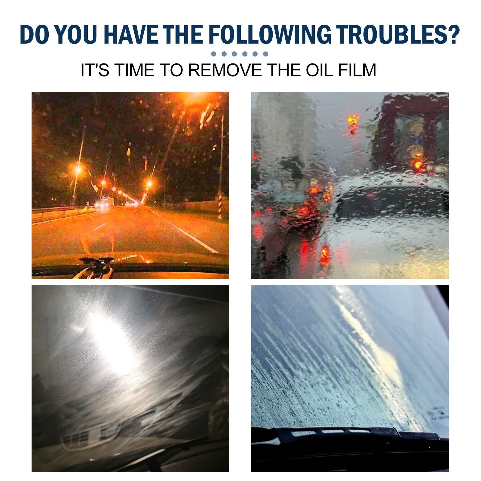 Concentrated Cleaning Tablet for Car Windshield, Rainproof, Anti-Fog, Easy Shine ,30pcs