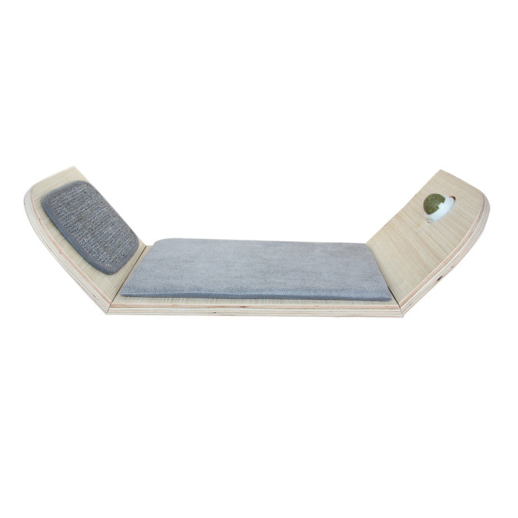 All For Paws Skywalk Scratcher Lounge Bed With Catnip Ball