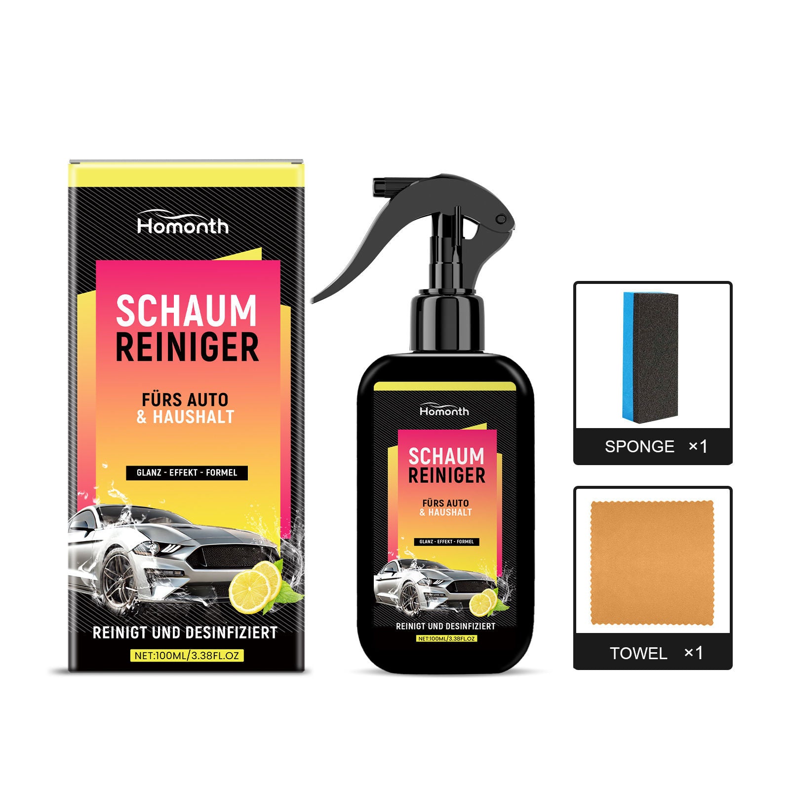 Car Care Spray, Quick Dust & Dirt Removal, Safe Paint Protection, Easy to Use ,1set