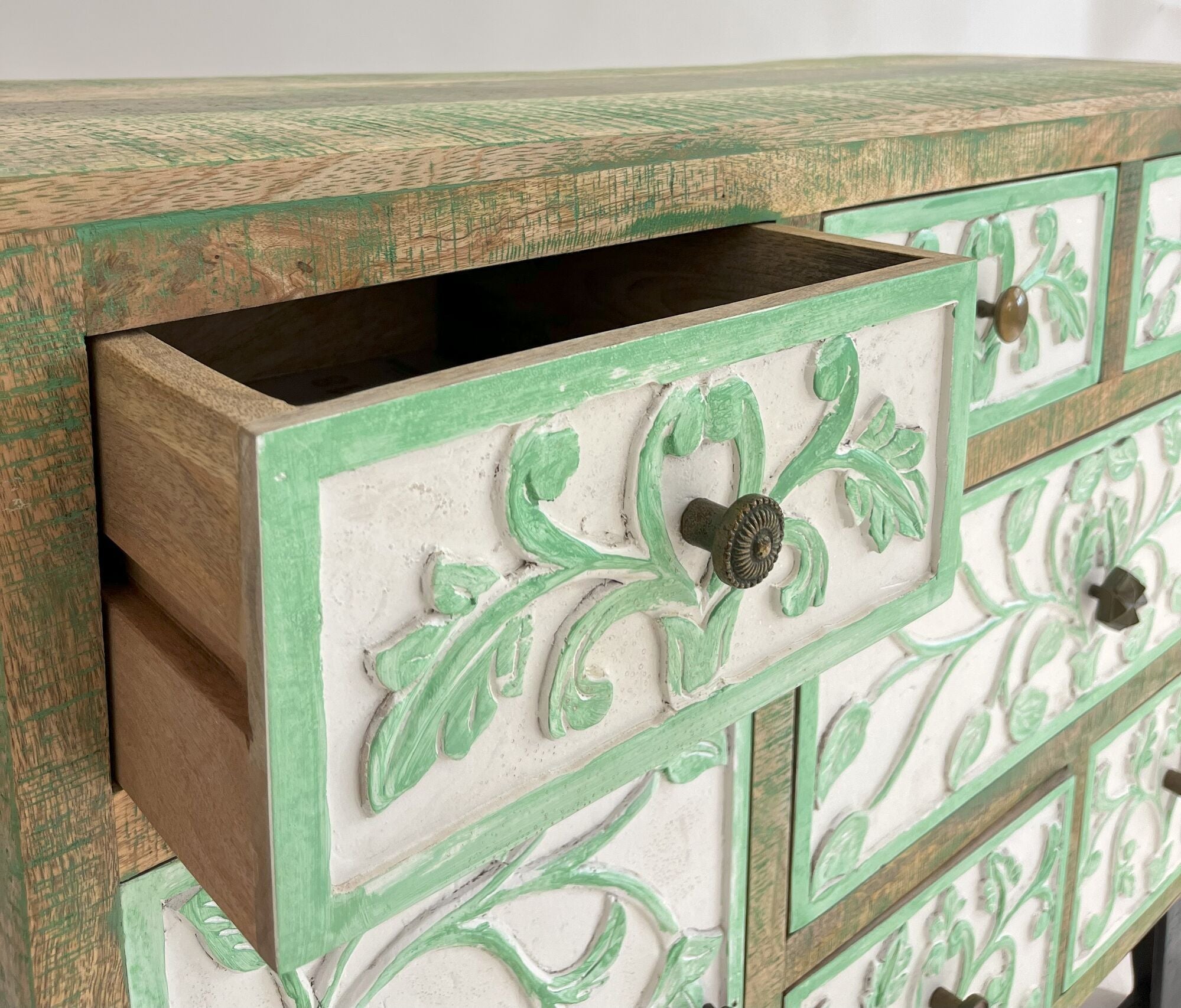Krisna Green Accent Chest #KA3136