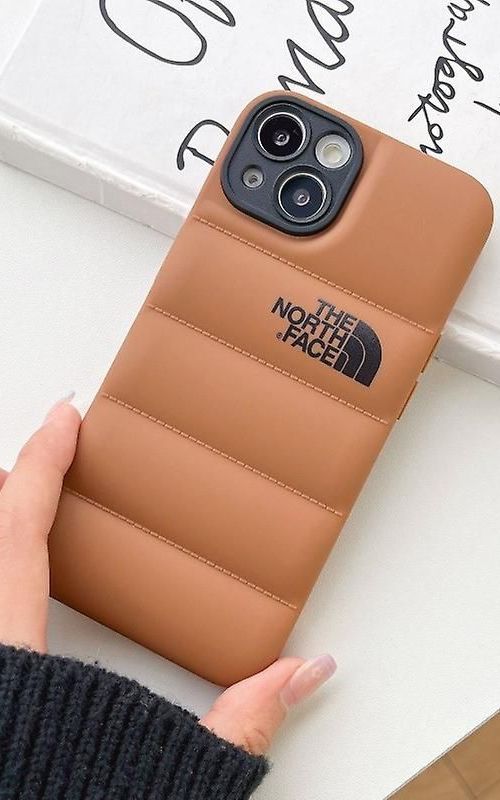 For iPhone 13 Series - 3D Cute Shockproof Cover, Winter Down Jacket Puffer Soft Cloth Case For iPhone 13/13 Pro/13 Pro Max