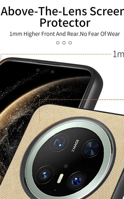 Twill Fabric Leather Phone Case For Huawei Mate 70 Pro