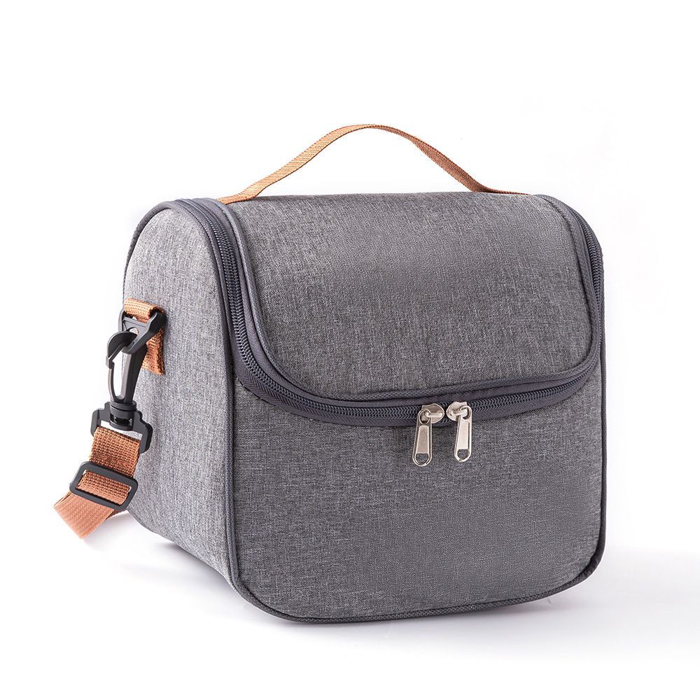 Insulated Lunch Cooler Tote with Shoulder Strap Thermal Food Storage Bag for Work and Travel