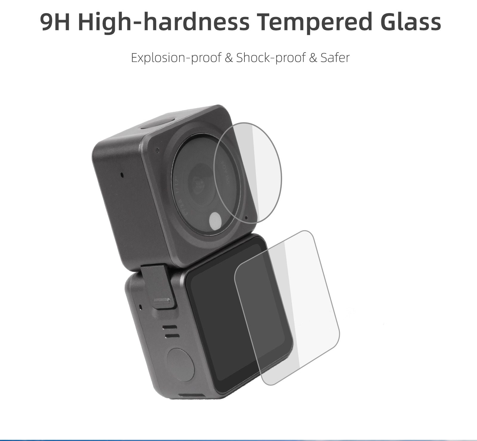 Screen Protector For DJI Action 2 Tempered Glass Screen Lens Protector Camera Accessories