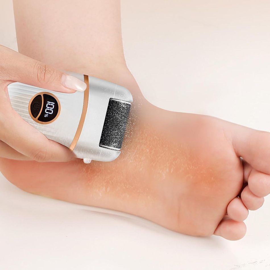 USB Electric Foot Callus Remover with 3 Heads Pedicure Tool