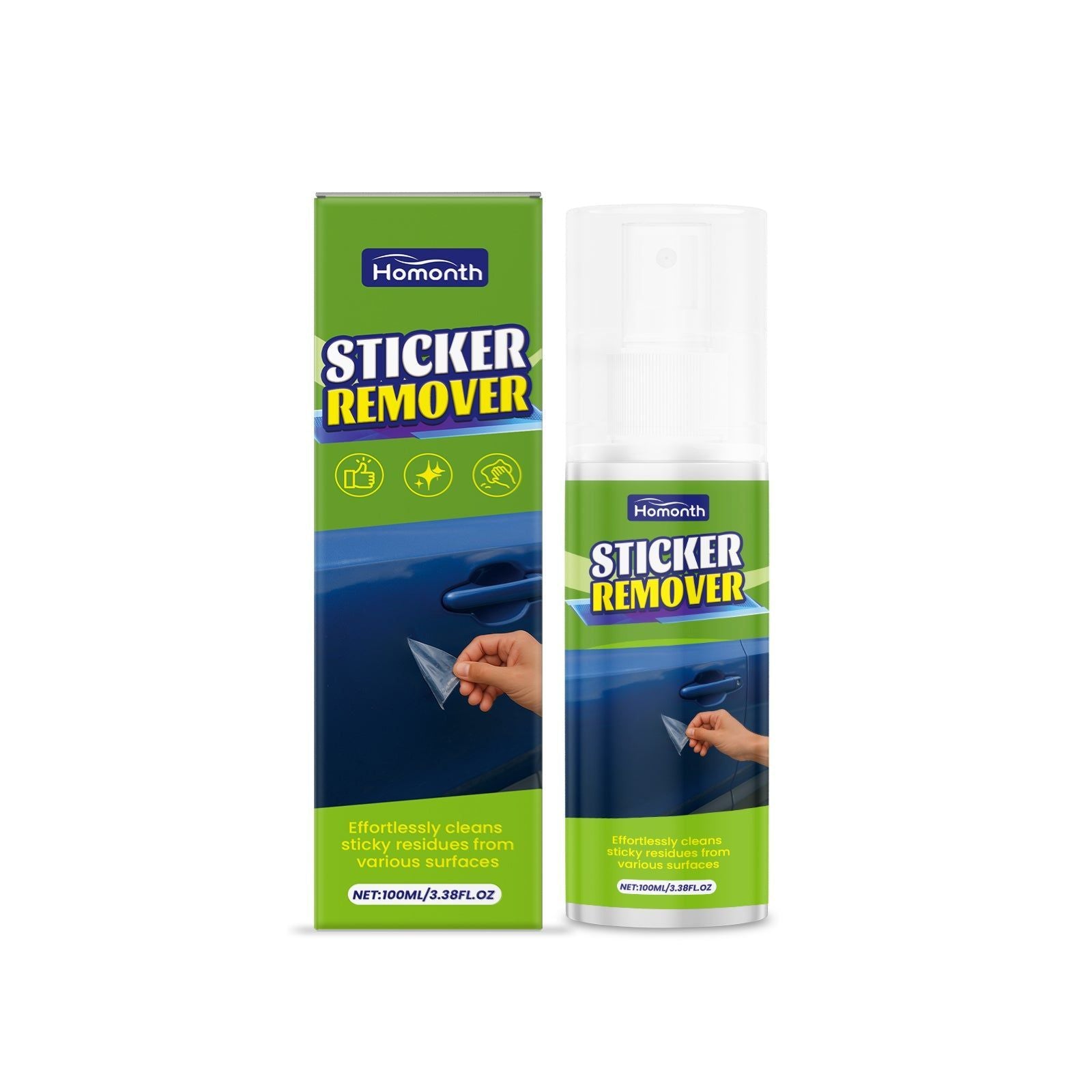 Car Cleaning Adhesive Remover, Fast Stubborn Glue & Residue Removal, Safe & Easy to Use ,100ml