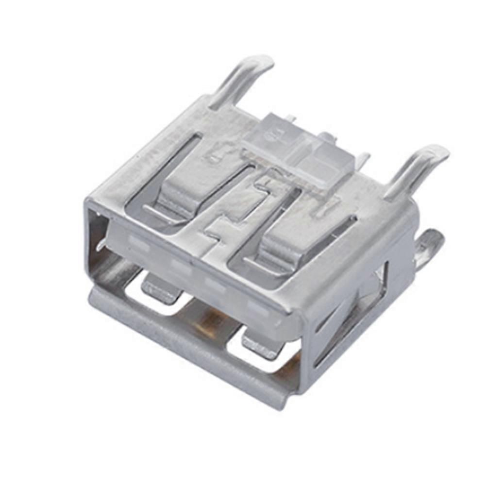 50pcs Laptop Motherboard Micro-2.0 USB 4pin DC White A Type Cabriole Leg 180 Degree Female Connector Socket Jack Plug