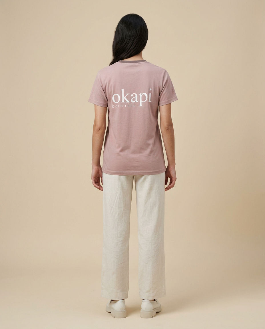 Okapi Pink Born Rare T-Shirt