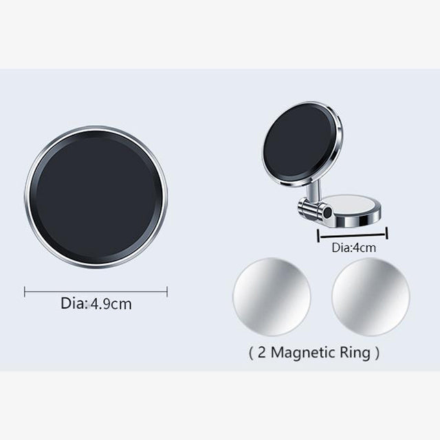 Rotatable Magnetic Car Phone Holder - Adjustable, Secure Mount for Phones & GPS Devices