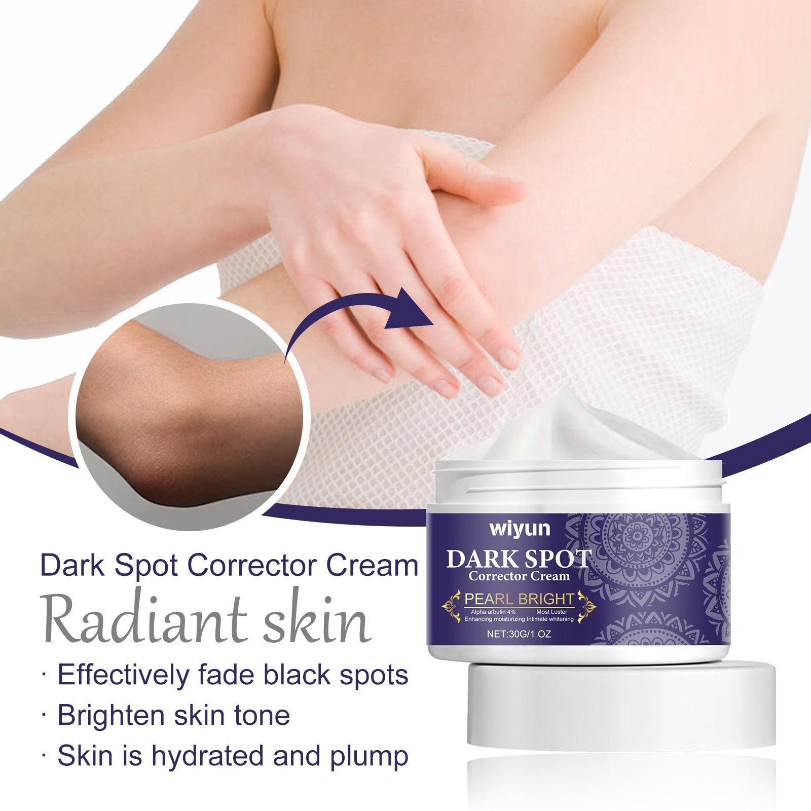 Brightening Rejuvenating Dark Spot Corrector Cream for Flawless Skin, Repair and Brighten Skin Tone ,30g
