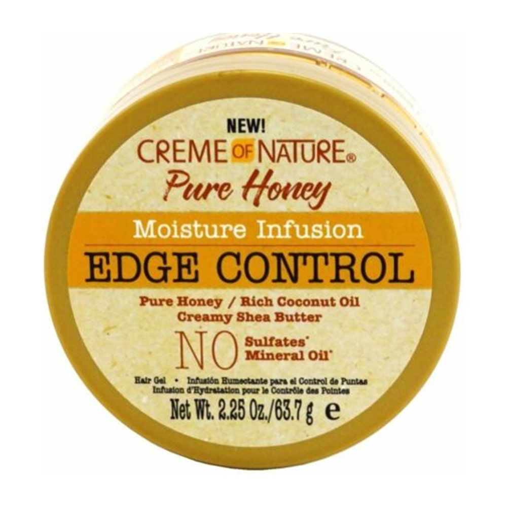 Creme Of Nature Pure Honey Moisture Infusion, Edge Control Hair Gel, 66ml