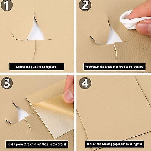 Self Adhesive Leather Repair Patch Couch Sofa Car Seat Chair Renovation Sticker