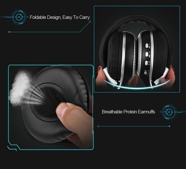 B19 Wireless Bluetooth Headphone Stereo Bass Earphone Foldable Headset