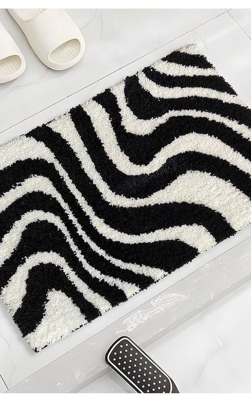 AIESY® Beautiful Microfiber Non Slip Bath Mat for Bathroom