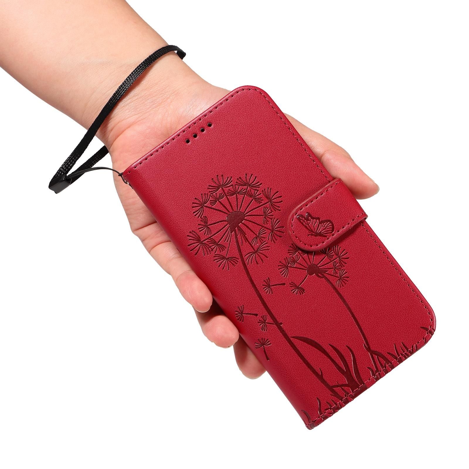 Dandelion Embossed Leather Case For OnePlus 13