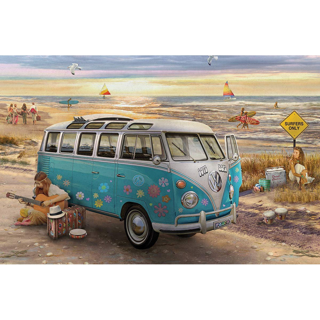The Love & Hope Vw Bus 1000 Pieces Puzzle
