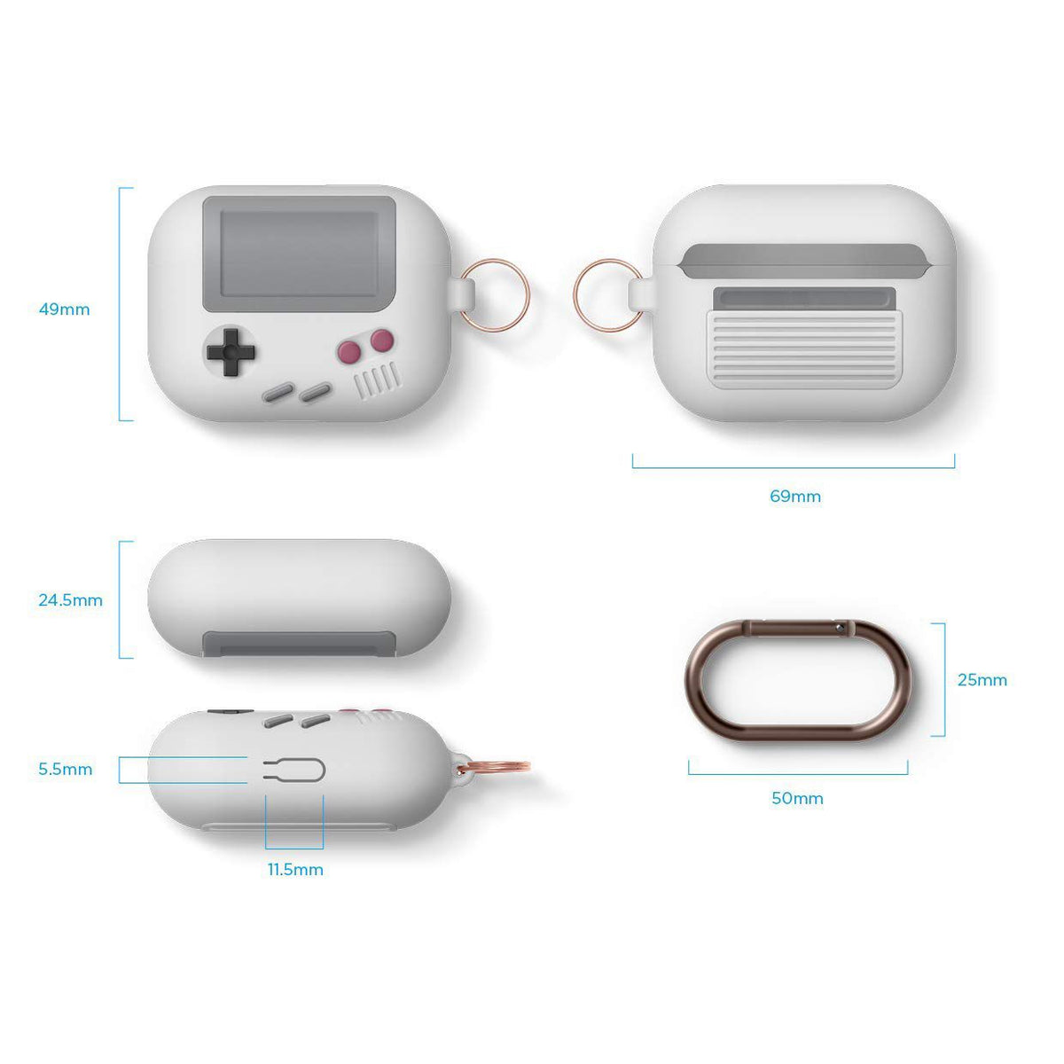 Earphone Case For Airpods Silicone Game Player Design Protective Cover
