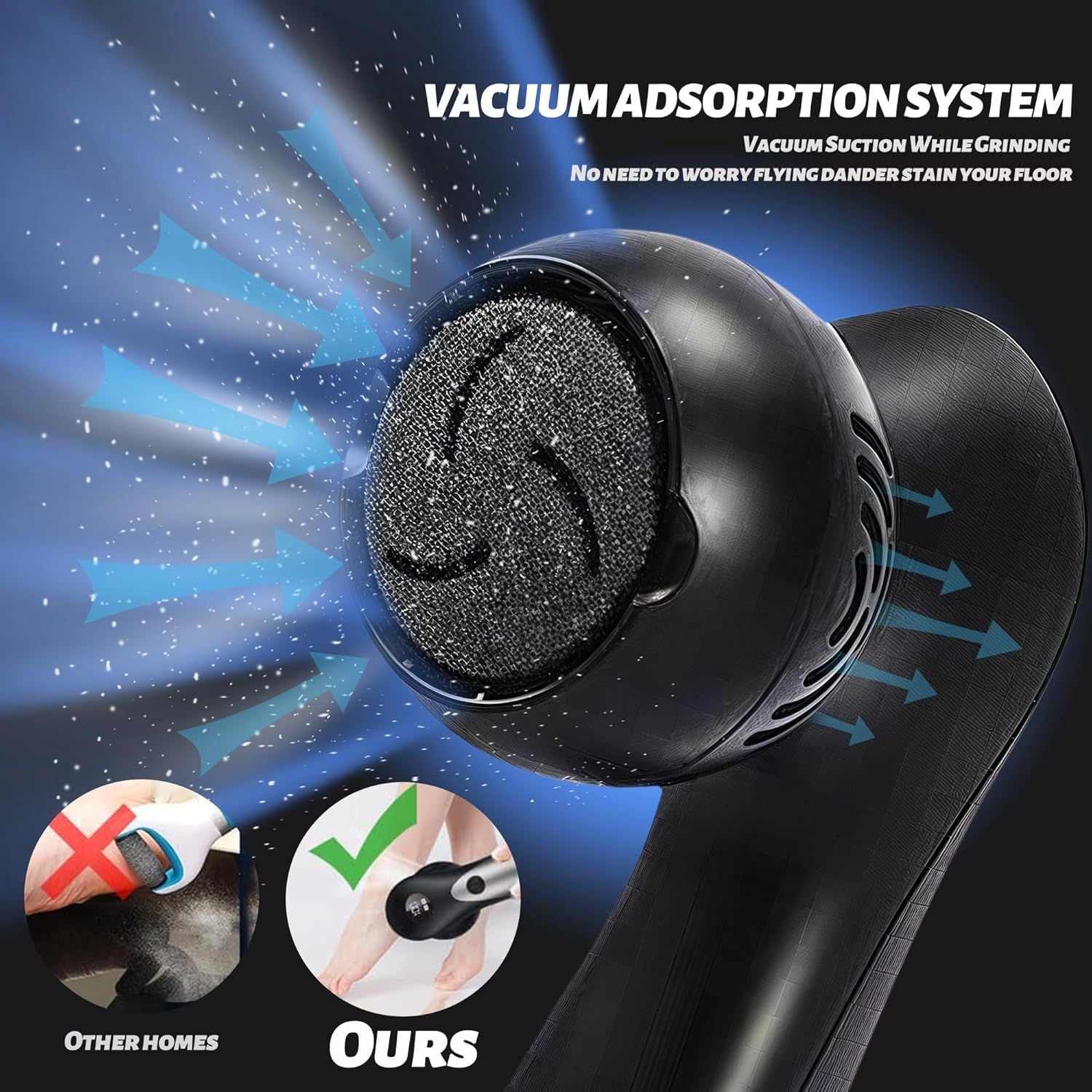 Electric Foot Grinder Rechargeable USB Foot Beauty Massage for Removing Calluses