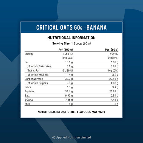AN Critical Oats 60G CHOCOLATE