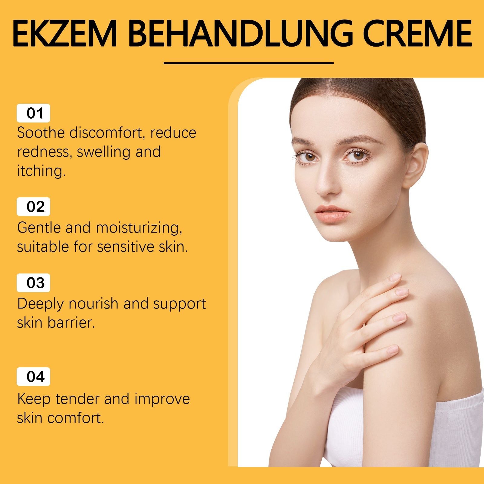 Bee Venom Skin Care Cream, Gentle Moisturizer for Sensitive Skin, Soothes Redness, Repair & Glow ,100g