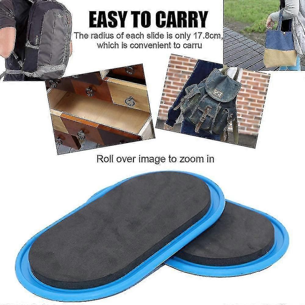 Core Sliders Discs for Carpet/Hardwood Floors - Full-Body Workout Gliders for Pilates, Yoga & Fitness Training